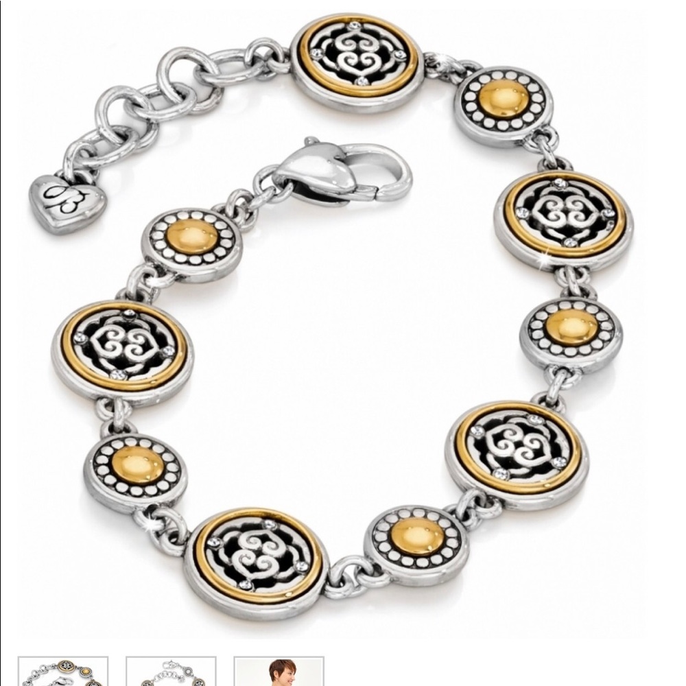 Brighton Two Toned Madallion Bracelet