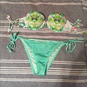 Victoria's Secret Strapless Push-Up Bikini/Suit