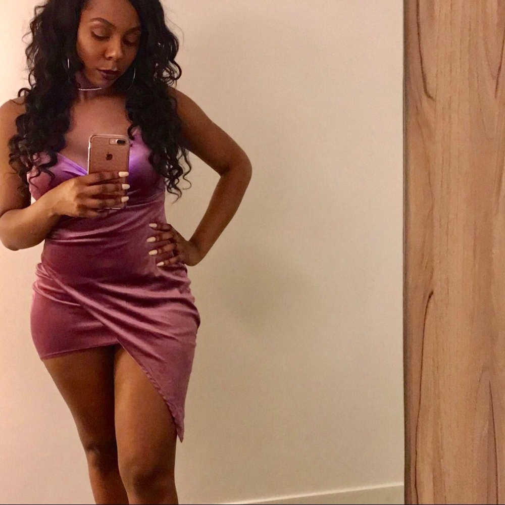 Rose pink dress!