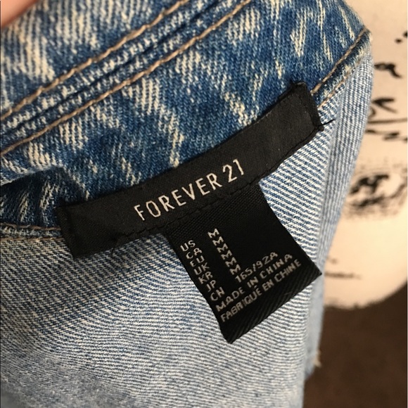 Forever 21 Embellished Denim Vest - Picture 2 of 2