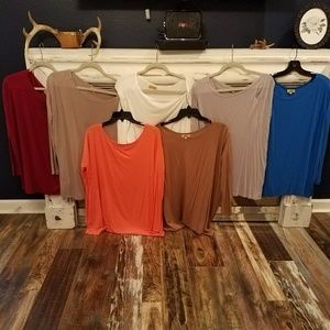 Long sleeve pikos in multiple colors