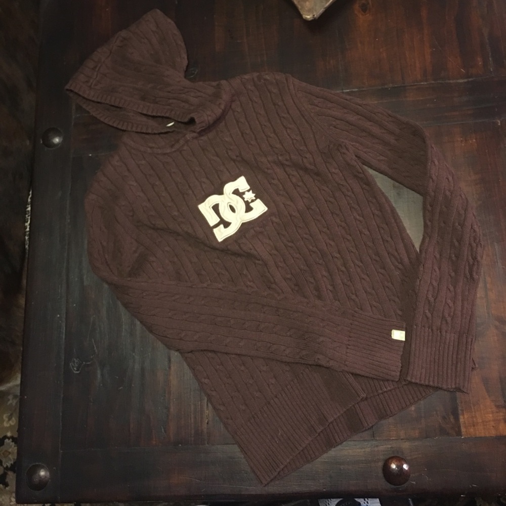 Brown hooded sweater