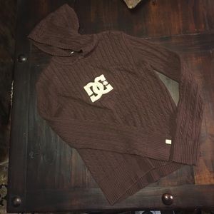 Brown hooded sweater