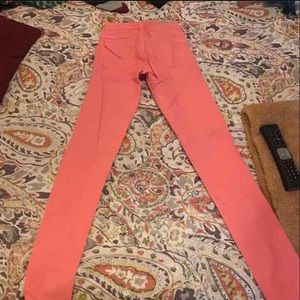 Salmon pink pants