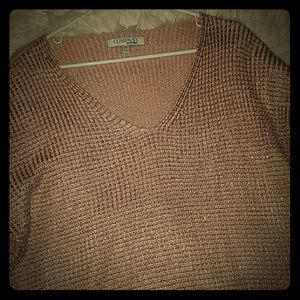 Ellen tracy pink long sleeve sweater