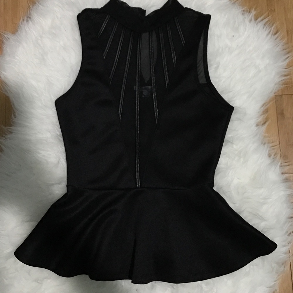 Black sheer blouse🌿