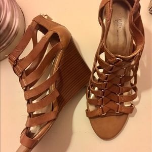 Inc Leather Wedges
