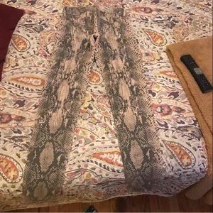 Snake skin pants