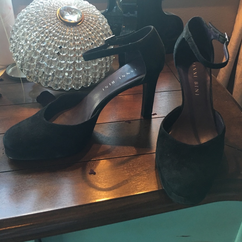 Gianni Bini Ankle-Strap D'Orsay Platform Pumps