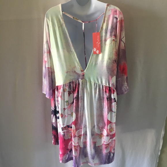 ✂️ NwT G0rge0us SimPly AstEr fl0ral pRint - Picture 1 of 7