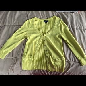 Yellow American Eagle Cardigan