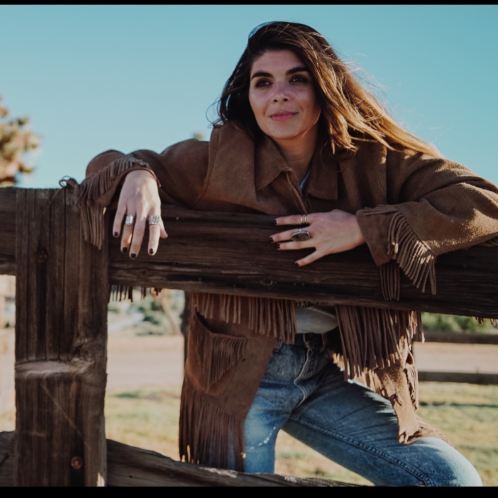 1970's leather fringe jacket