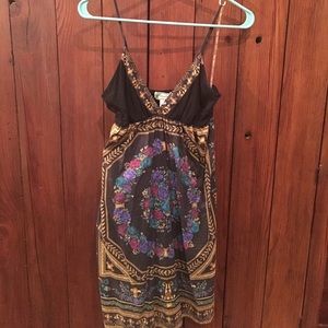 Flying Tomato Black Floral Sundress