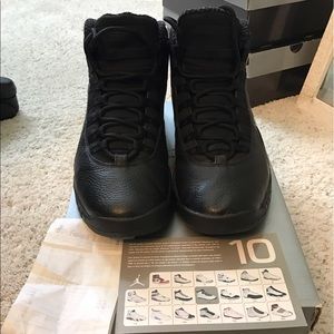 Air Jordan Retro 10 Black Size 9.5 Men