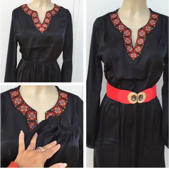 🎉5 for $20🎉 Black embroidered Tunic top - Picture 3 of 4