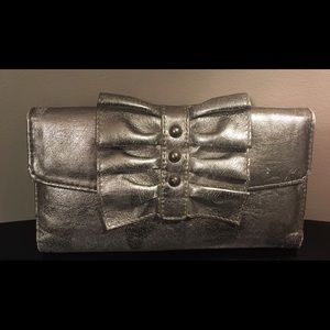 Jessica Simpson metallic wallet