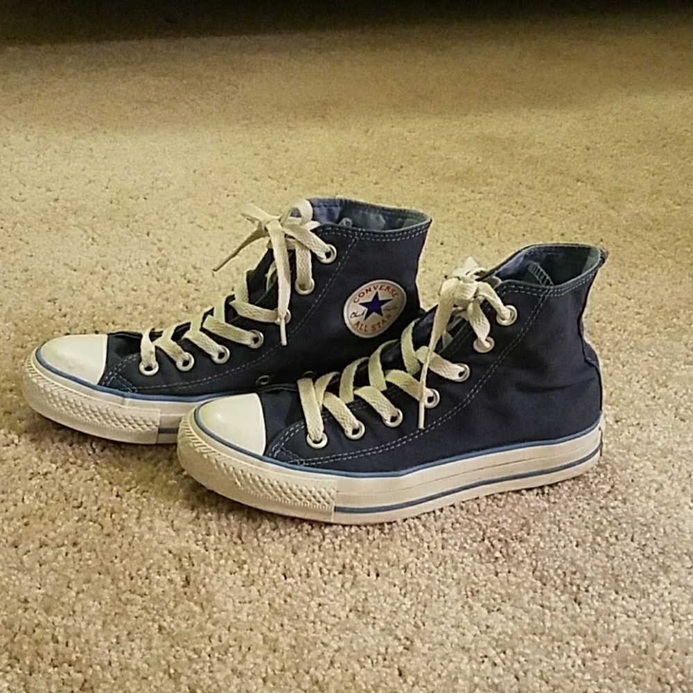 Navy High Top Converse
