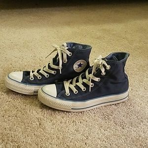 Navy High Top Converse