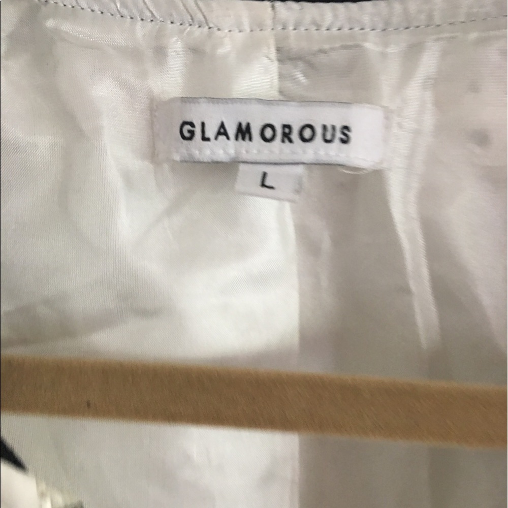 Lf Glamorous Leather Bomber Jacket - image 2