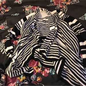 Pink Rose Open Cardigan Sweater