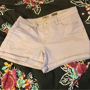 Light Purple Jean Shorts