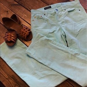 J.Crew aqua corduroy jeans 🌸