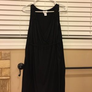 Black tank maternity dress with embellishments!