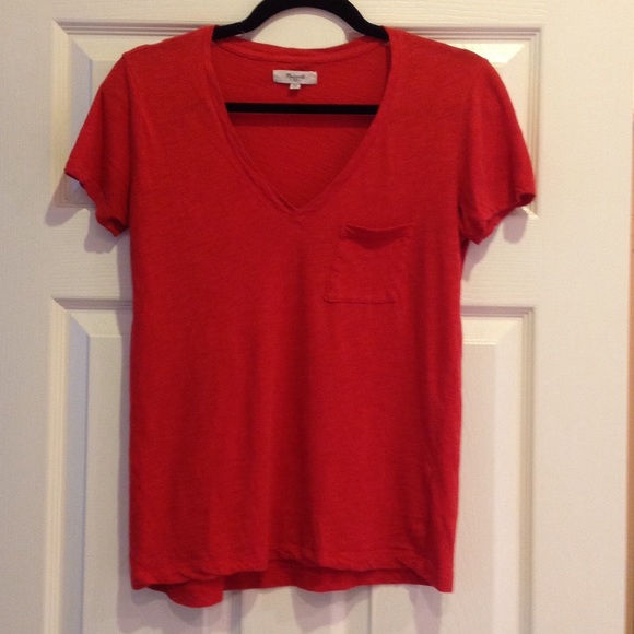 Madewell women's rust/orange t-shirt. Size XS.