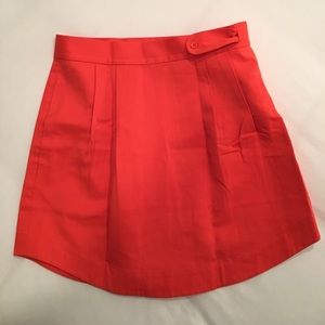 Kate Spade Saturday orange scalloped skirt