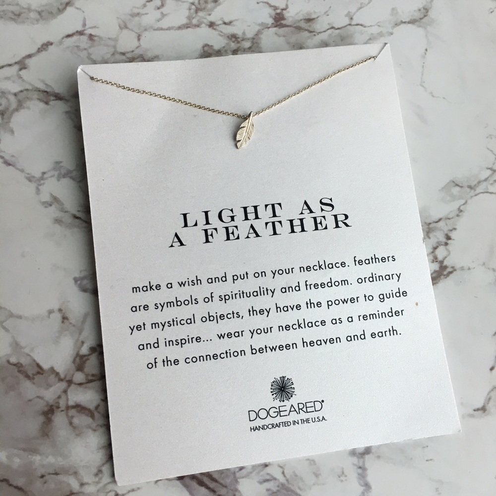 Dogeared "Light As A Feather" Necklace, 16in