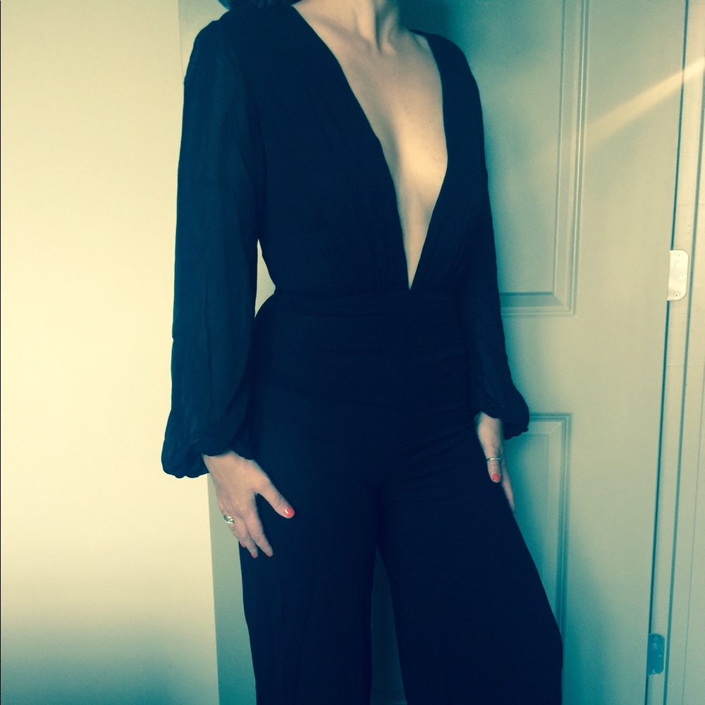 The Reformation Black jumpsuit size 4