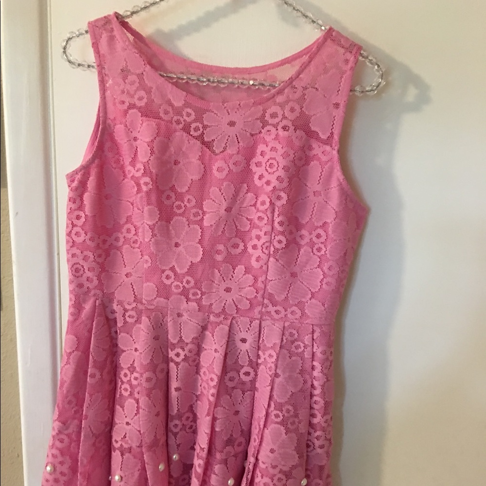 lace dress with pearl ,velentino style