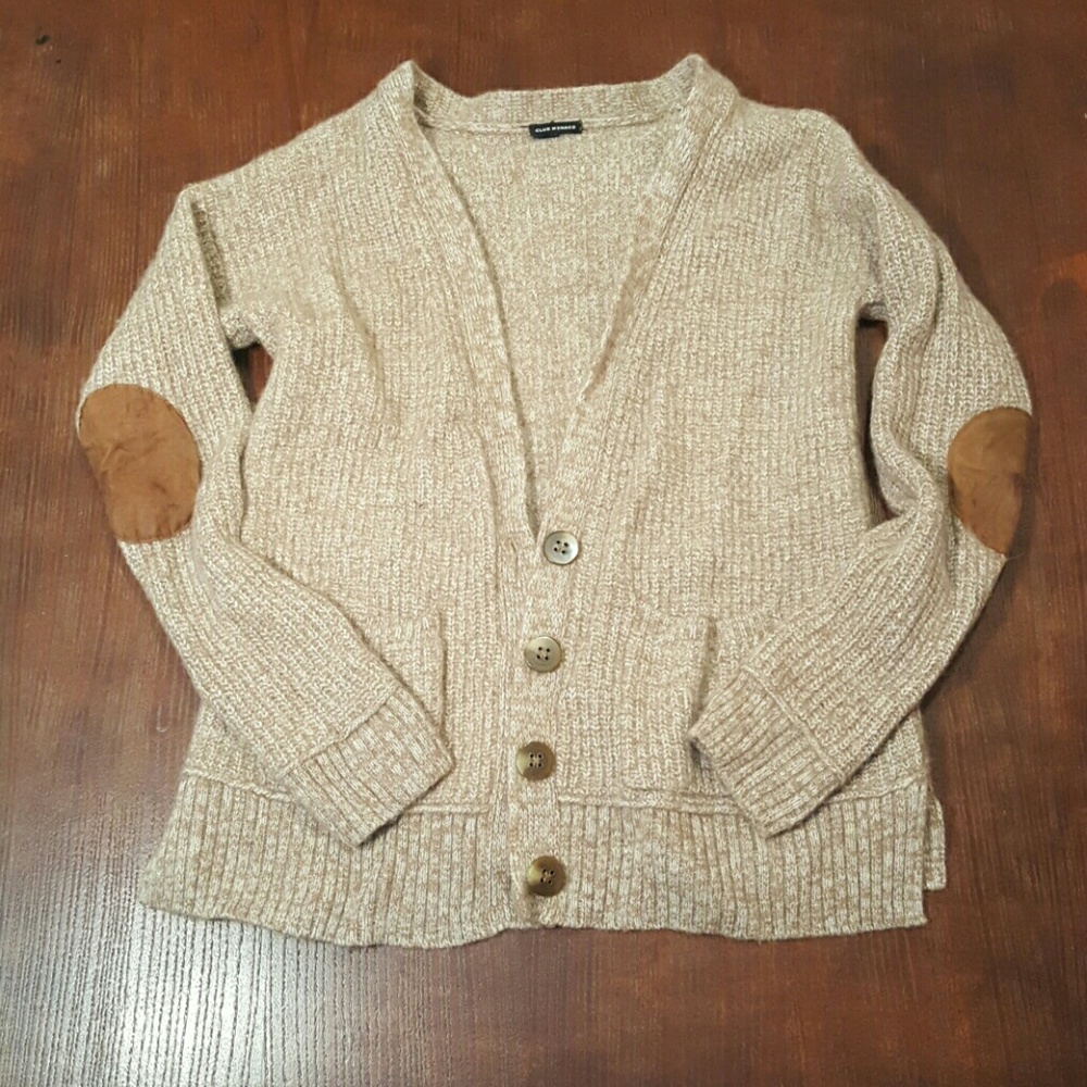 Club Monaco Cardigan with Elbow Pads