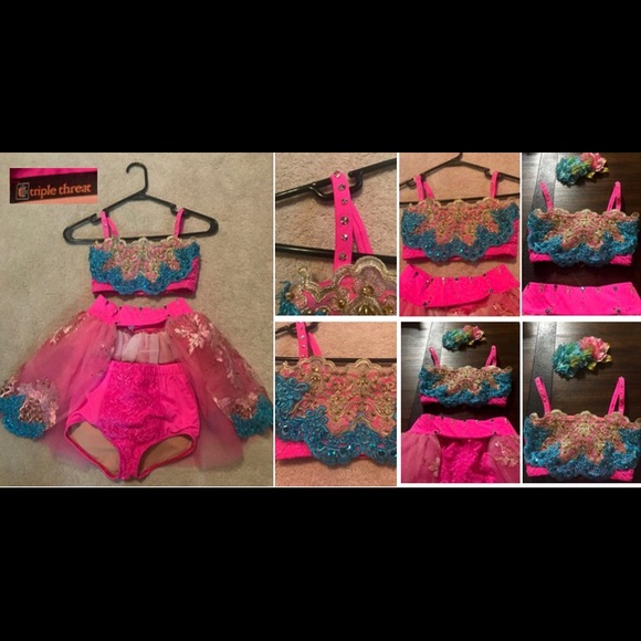 Girls Solo Dance Costume by "Triple Threat". - Picture 3 of 4