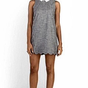 Grey Peter Pan Collar Dress