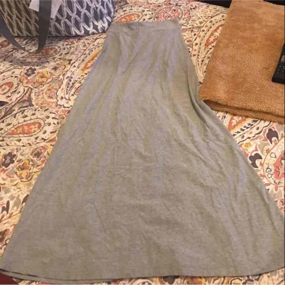 Grey maxi skirt