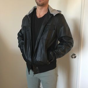 ZARA - Black Men's Leather Jacket