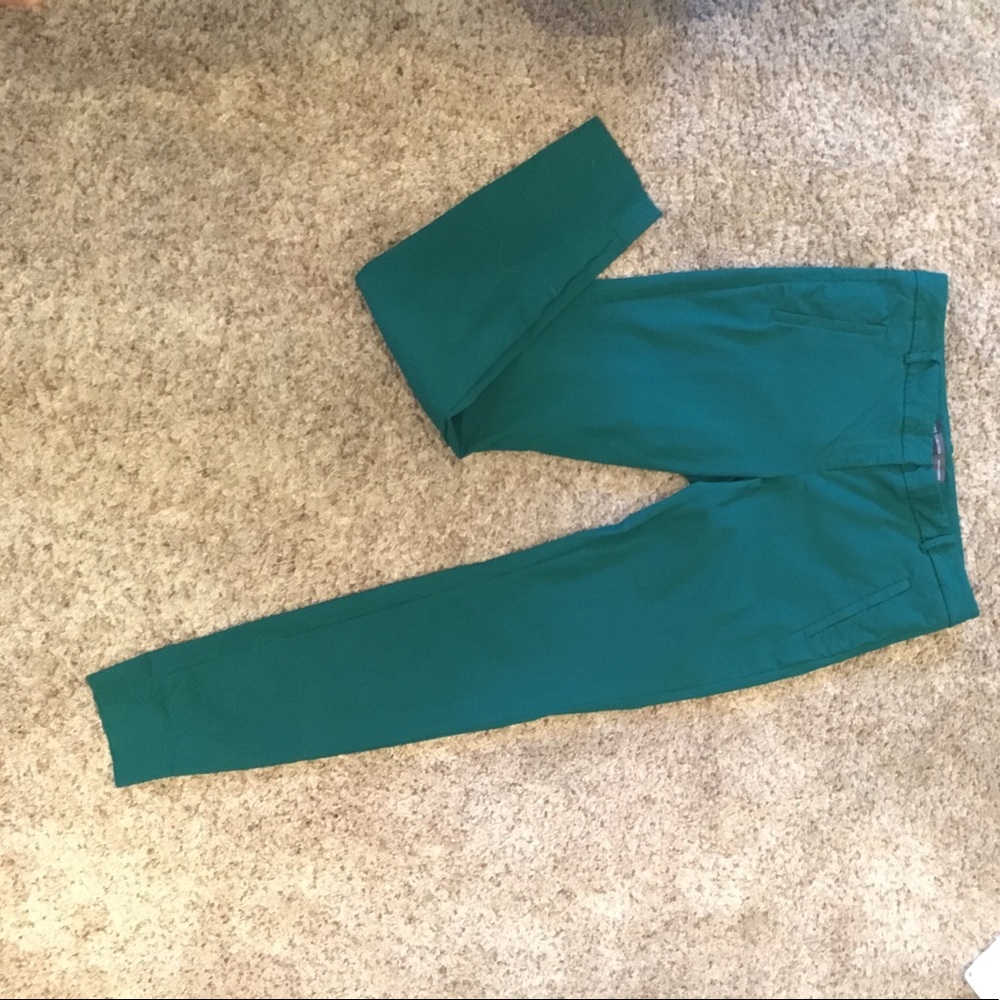 Green Limited pencil skinny pants. 8.