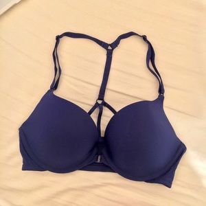 Navy blue Victoria Secret push-up front clip bra