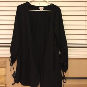 Black 3/4 length maternity cardigan