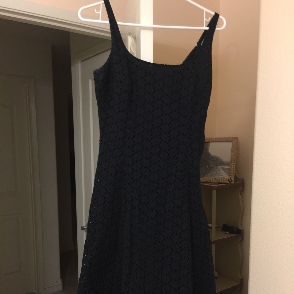 Crochet black eyelet gap sundress ☀️
