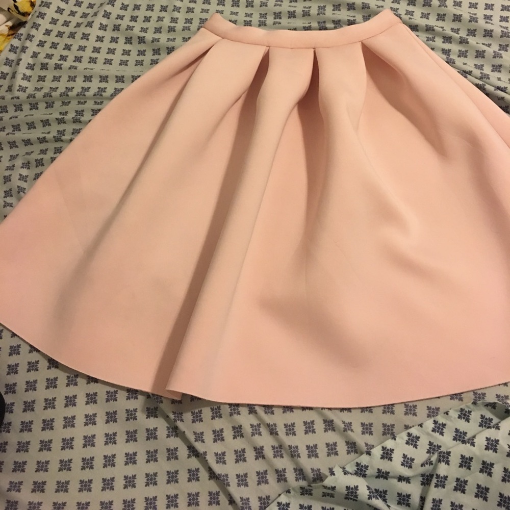 High waisted flared skirt