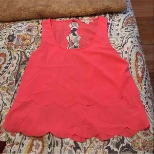 Salmon pink crop top