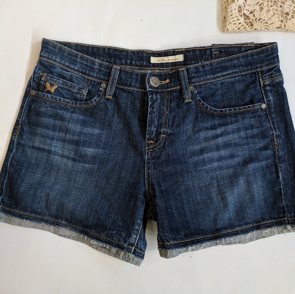 Nice! Anoname Denim Jean Shorts sz 32 (13/14)
