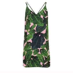 Topshop Tropical Palm Dress