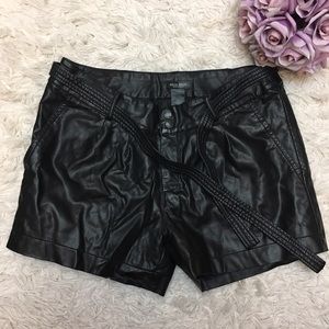 Bisou Bisou Little Leather Shorts