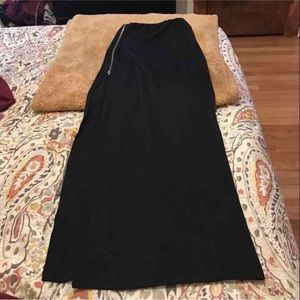 Black maxi skirt