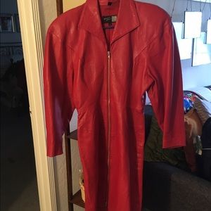 Vintage leather dress