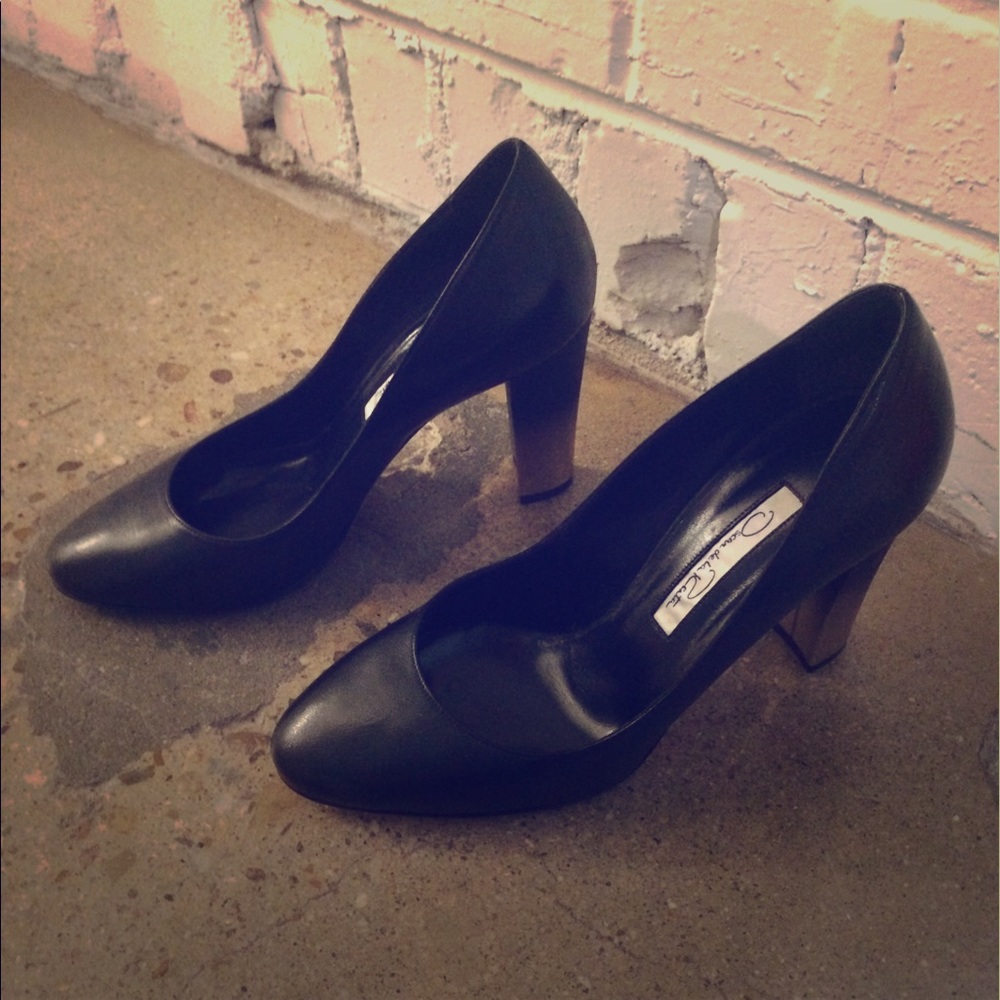 Oscar de la Renta Gold Ombré Heels