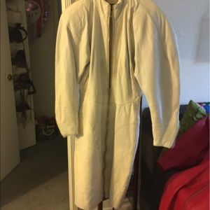 Vintage white leather dress